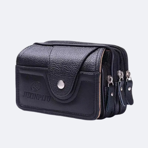 Petite sacoche homme cuir noir 1 Petite sacoche homme cuir noir - image principale - univers sacoche
