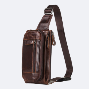 Petite homme cuir marron - image principale - univers - sacoche
