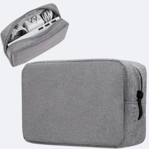 Pochette sacoche gris - image principale - univers - sacoche