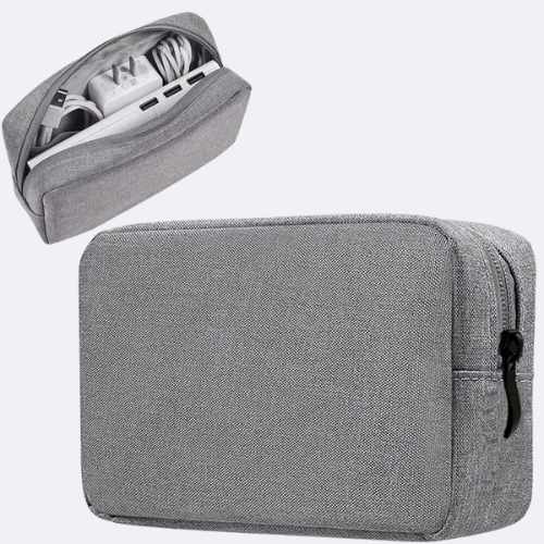 Pochette sacoche gris 1 Pochette sacoche gris - image principale - univers - sacoche